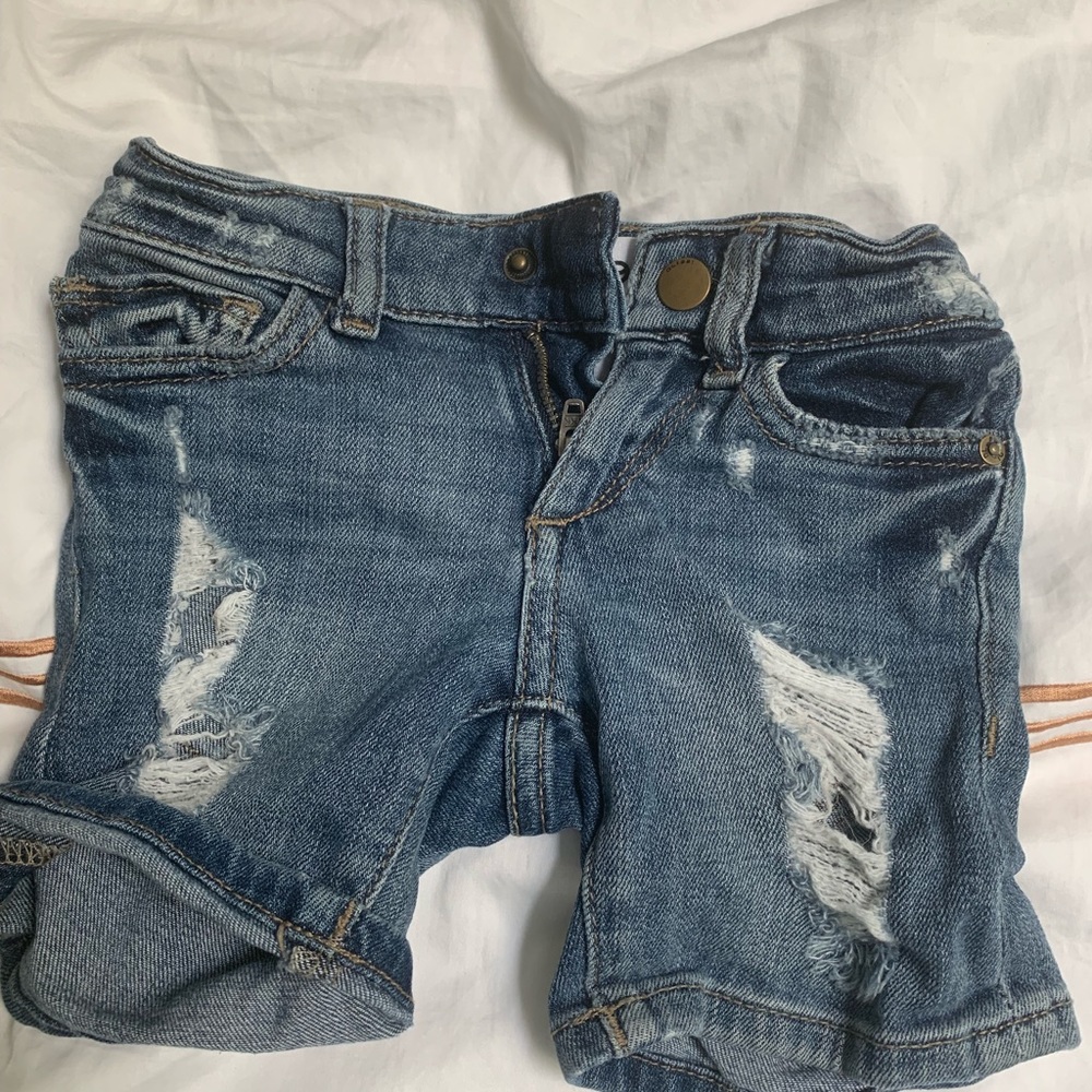 DL 1961 jean shorts- toddler girls